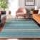 Premium Machine Washable Prisco Teal Rug