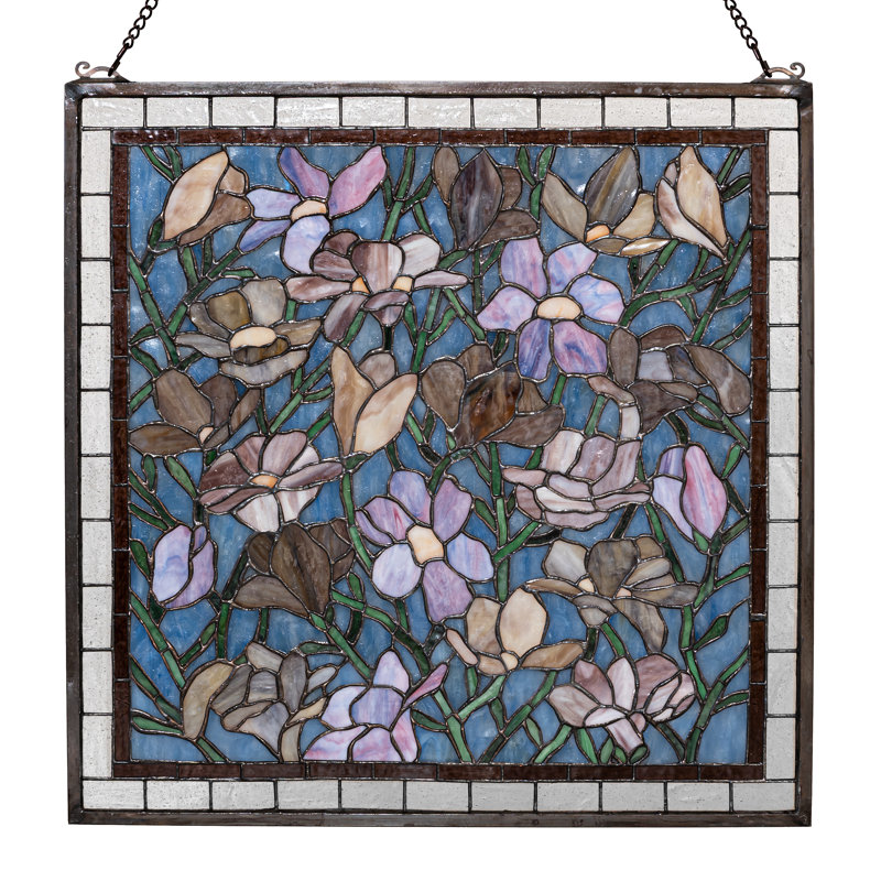 Tiffany Sugar Magnolia Stained Glass Window