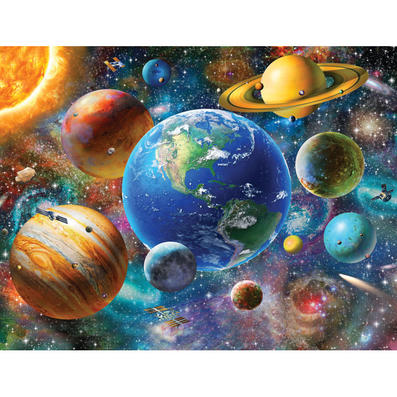 Solar System 2.43m x 3.04m Wall Mural