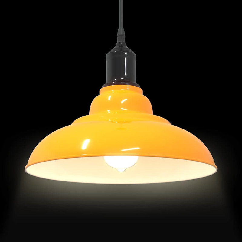 Adalinne 1 - Light Gloss Orange Pendant, Gloss Yellow