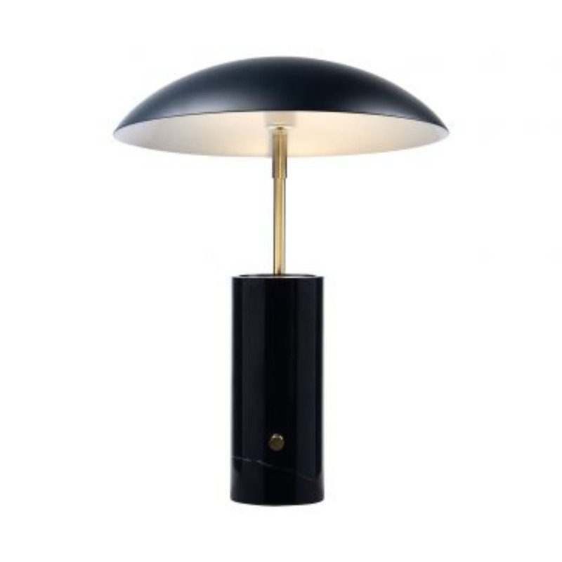 Marble Novelty Lamp, Black, Black