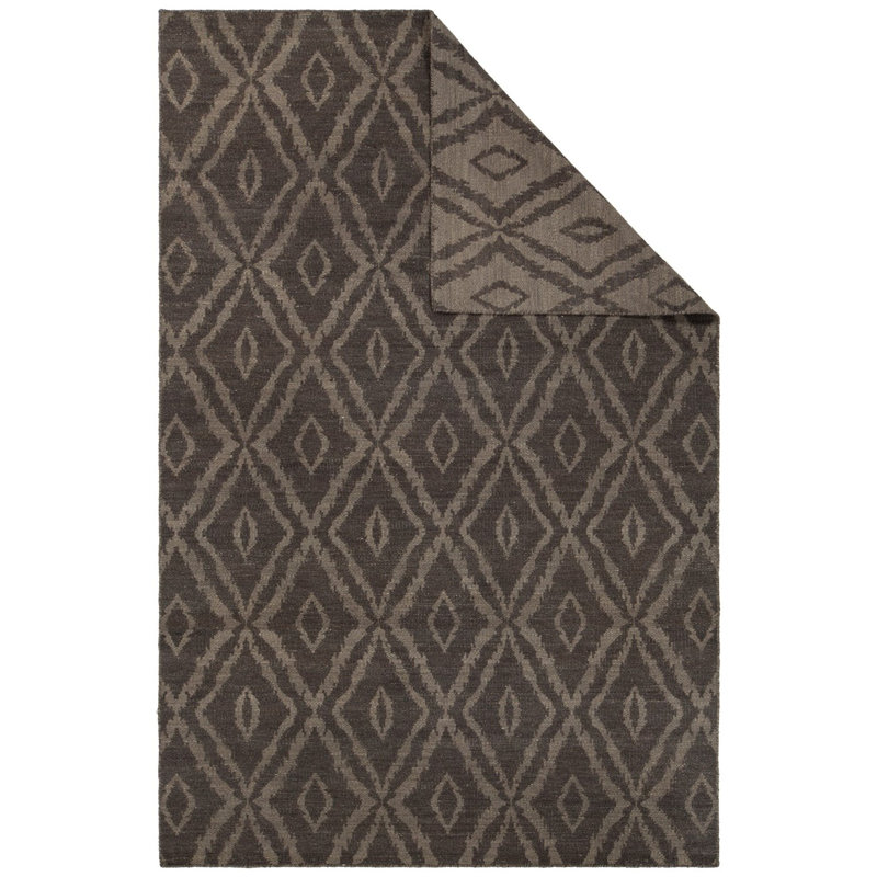 Tapis brun / beige Stillmore tissé à la main, Rectangle 5 pi x 7 pi 6 po