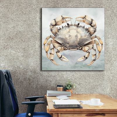 Toile épique Graffiti «Cape Cod Crab» par Nicole DeCamp, 37 po x 37 po