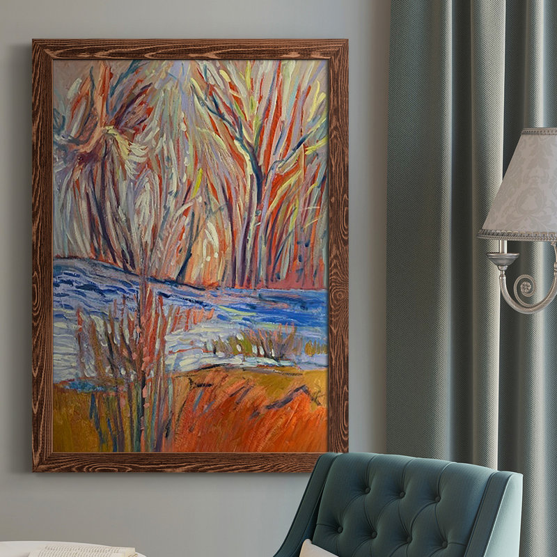 «Cadmium Winter Solstice I», reproduction d'un seul cadre photo sur toile, H 37,5 po x l 27,5 po x P 1 po, Érable