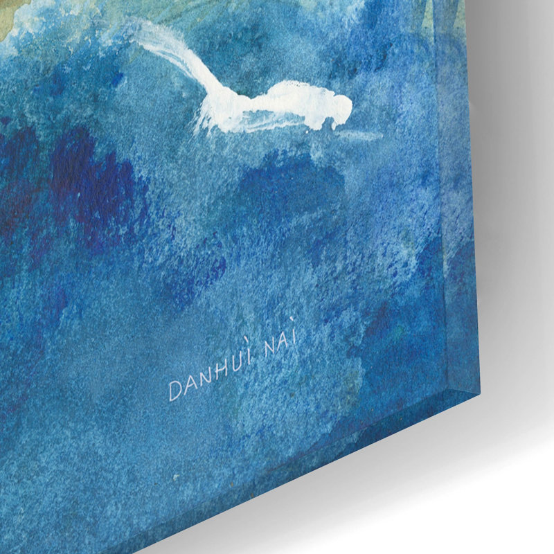 Art mural en verre «Slip Stream» par Danhui Nai, H 12 po x l 16 po x P 0,13 po
