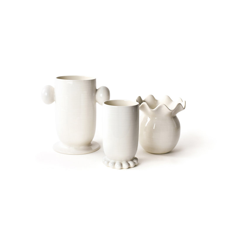 Signature White Vase 3 Piece Set