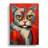 Cat Constructivism - Print on Canvas-1836082613