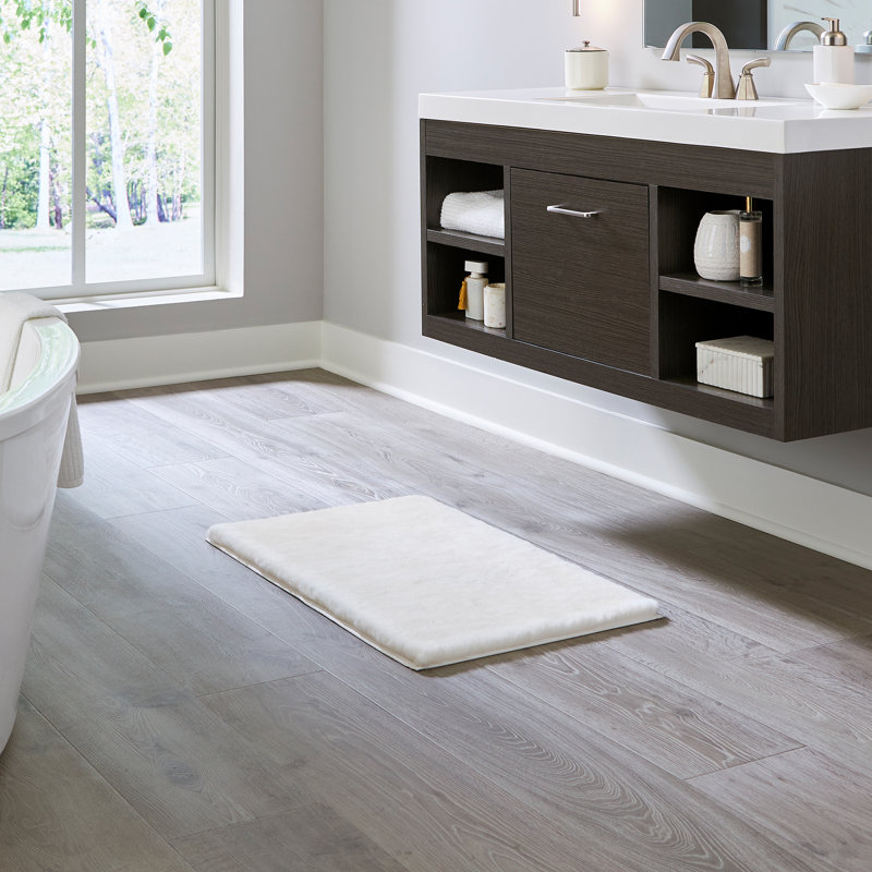 Tapis pour salle de bain antidérapant, Beige