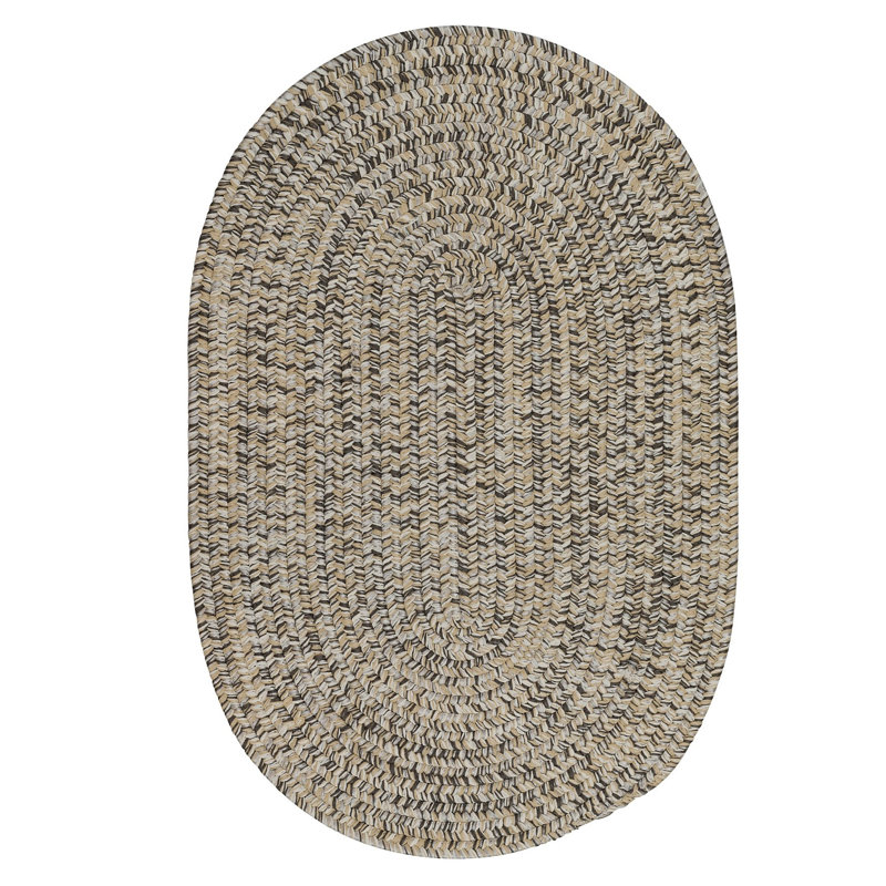 Tapis intérieur / extérieur réversible Futur Tense - gris, Ovale 5 pi x7 pi