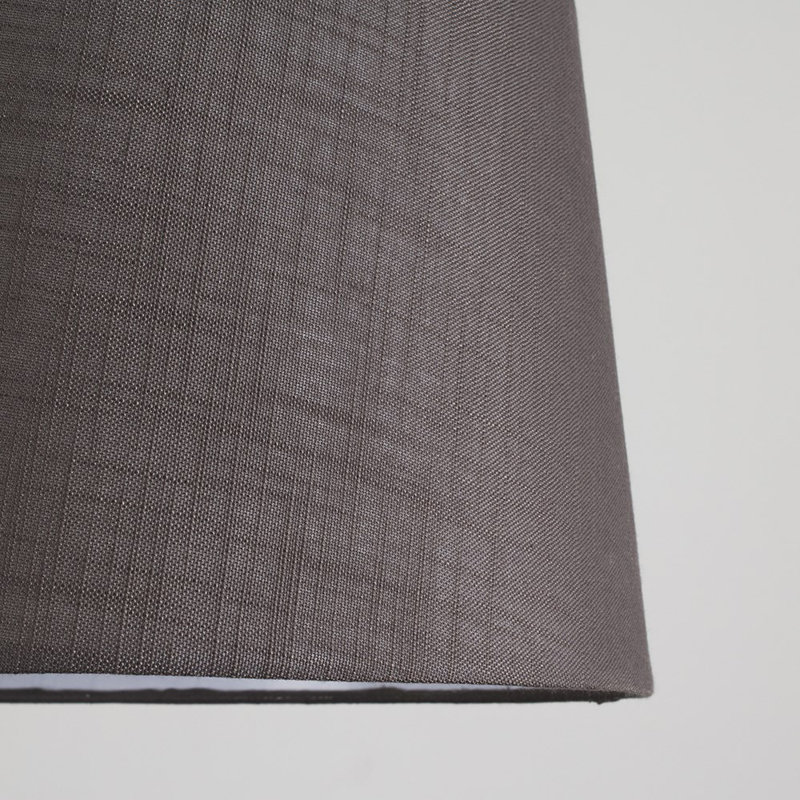 30cm H Cotton Empire Pendant Shade ( Clip On ), No, Dark Grey