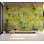 Murale botanique pelez et collez - citron jardin printanier-106816886