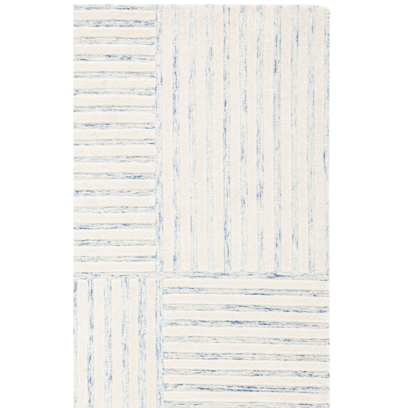 Asgari Wool Striped Indoor Rug, Rectangle 8' x 10'