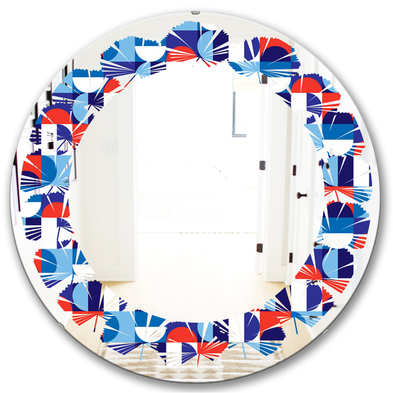 Miroir mural Leaves, H 23,6 po x l 23,6 po