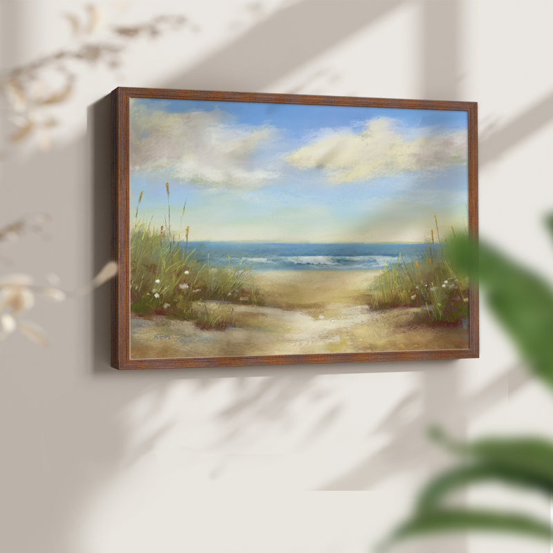 Serenity I - reproduction encadrée - réarmable, H 11 po x l 14 po, Noyer