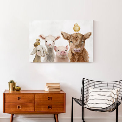 Baby Farm Animals Canvas Print