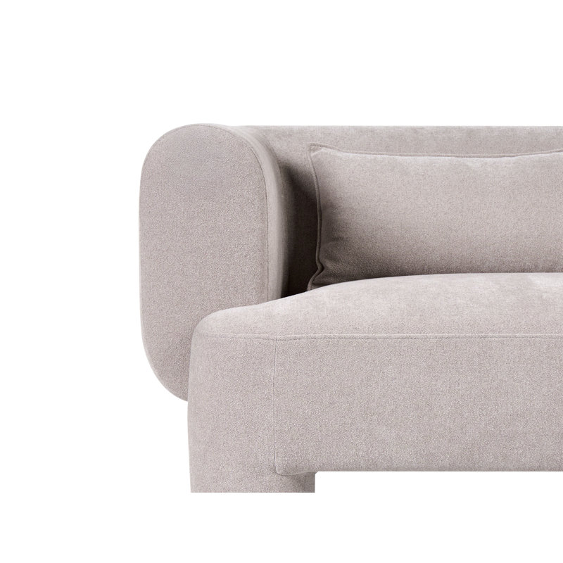 2 Seater Fabric Sofa, Beige, Beige Fabric