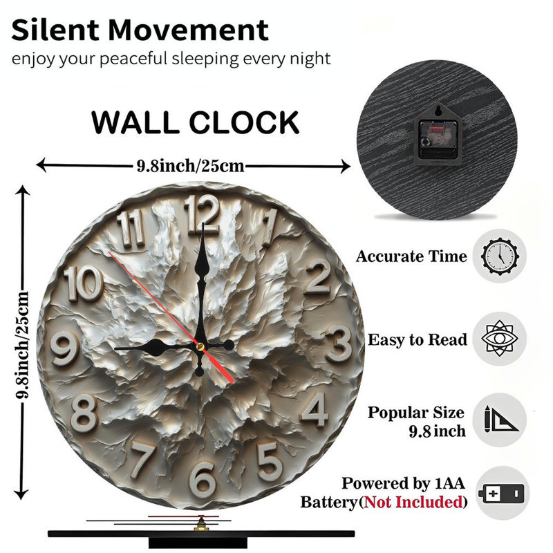 Horloge murale 2 pièces