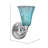 Wall Sconce With 5.5" Crystal Glass-13491716-13491715