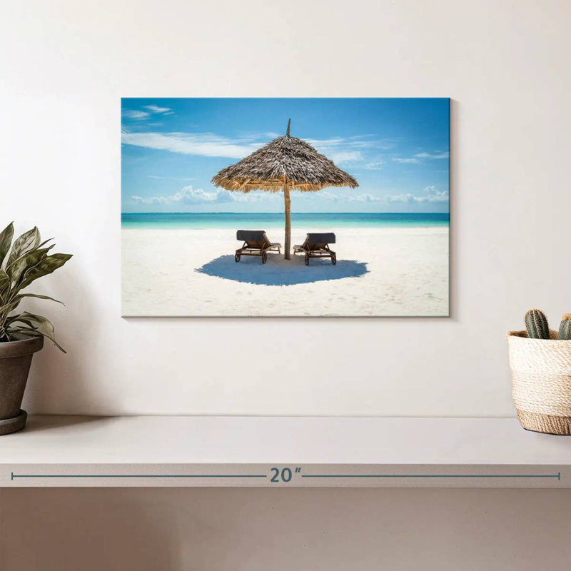 Chaises longues et parasols Gillard, H 8 po x l 12 po