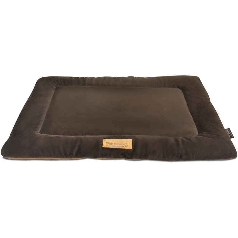 Tapis de cage moelleux, Crème / noisette, Petit (l 24 po x P 18 po)