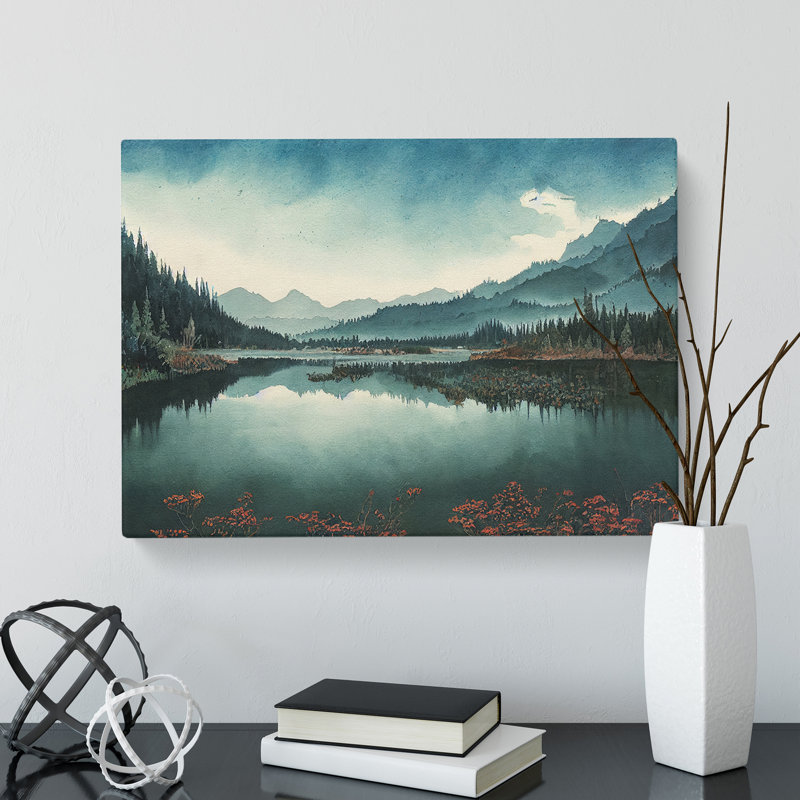 Forest Lake Dreams - Wrapped Canvas, 35cm H x 50cm W x 3cm D