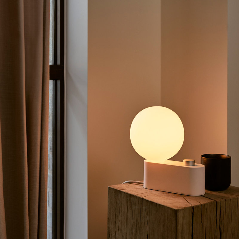 Lampe sphérique 8,6 po Sphere IV, Fleur rose