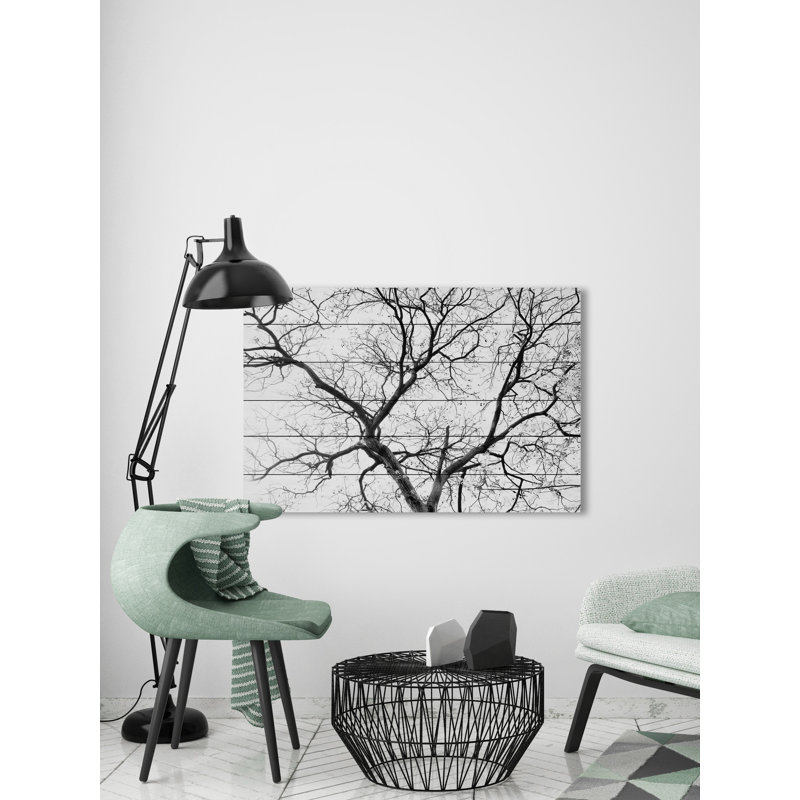 «Black Branches» par Parvez Taj - impression sur bois, H 20 po x l 30 po x 1,5 po