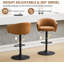 Tabourets de bar pivotants à hauteur réglable avec dossier et accoudoirs (ensemble de 2)-83271832-83271833