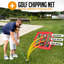 Filet de golf Zealfeel, filet de pratique de 10 pi x 7 pi avec filet à copeaux, tapis pliable, cible en soie, 8 tés, 6 balles, sac de transport, filets de golf pour la cour arrière