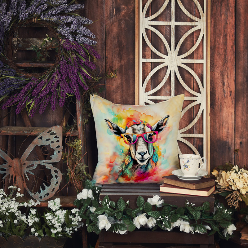 Coussin Hippie, H 14 po x l 14 po