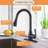 Uptap Finish Pull Down Kitchen Faucet-57818381