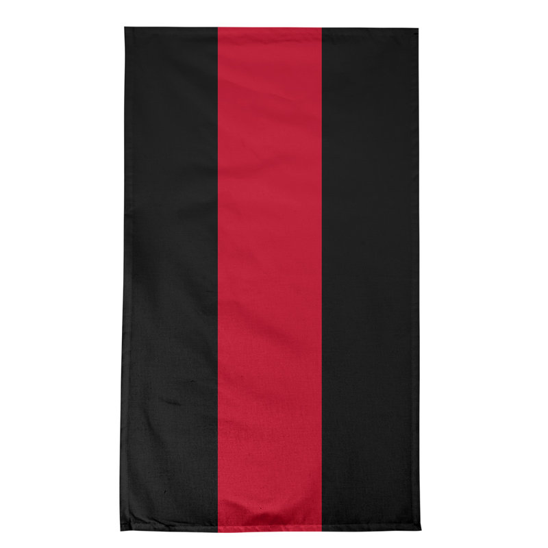 Stripe Tea Towel Kitchen Towel, Cotton Twill, Black/Red Cincinnati Baseball