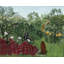 "Forêt tropicale avec des singes" par Henri Rousseau - Toile tendue avec châssis-1578359841