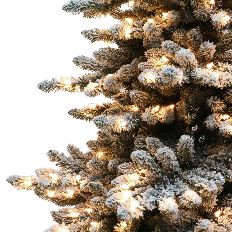 Sapin de Noël illuminé, H 6,5 pi