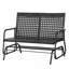 Chaise berçante de patio en osier pour 2 personnes