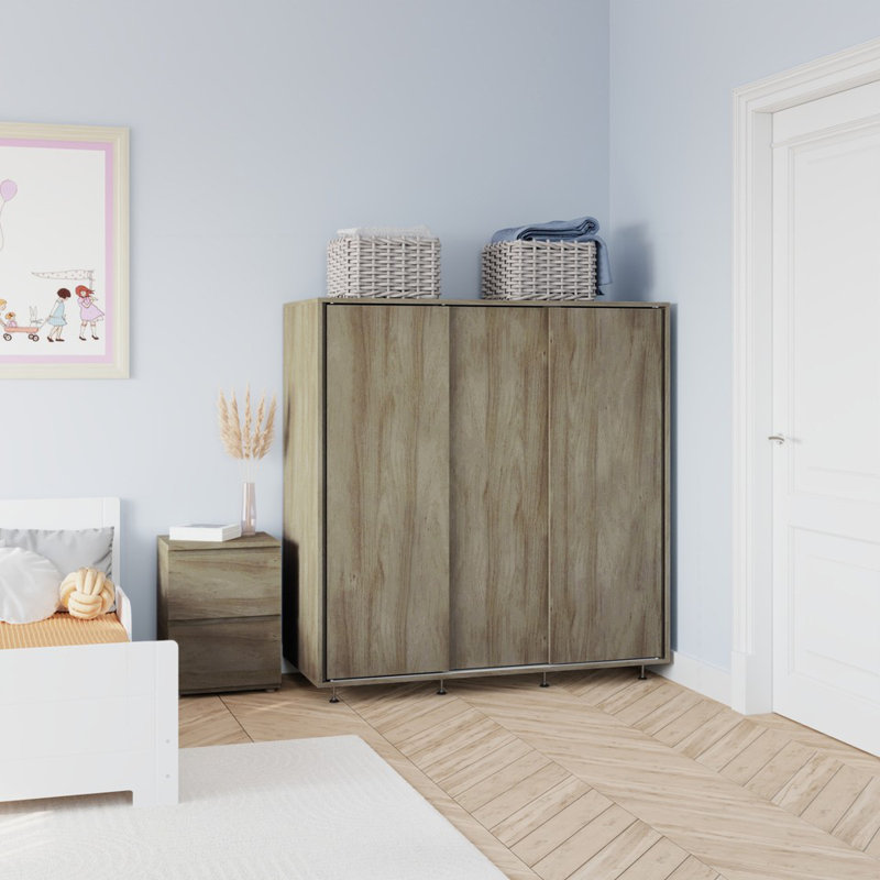Solid Wood Wardrobe, Oak