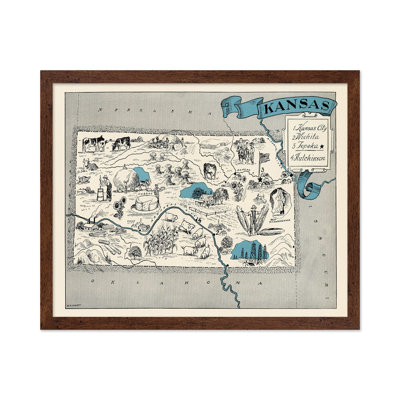 Carte illustrée du Kansas