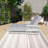 Grey Wicker Outdoor Lounge Chair With Adjustable Backrest And Armrests-155589981