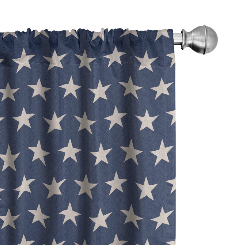Star Semi-Sheer Rod Pocket Curtain Panels, 28" x 95"