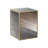 Juel Rectangular Glass and Manufactured Wood End Table with Antique Mirror Finish 