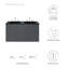Ensemble de meuble-lavabo double 48 po Bryn par Modway-721680973-721680974