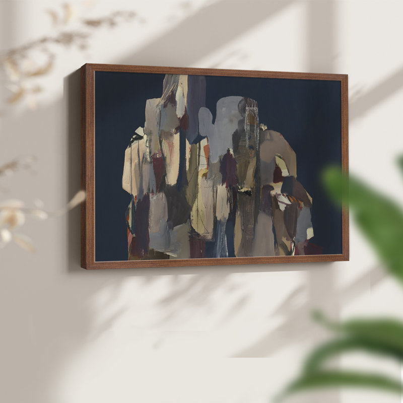 Untitled -Framed Print - Restickable, 11" H x 14" W, Walnut