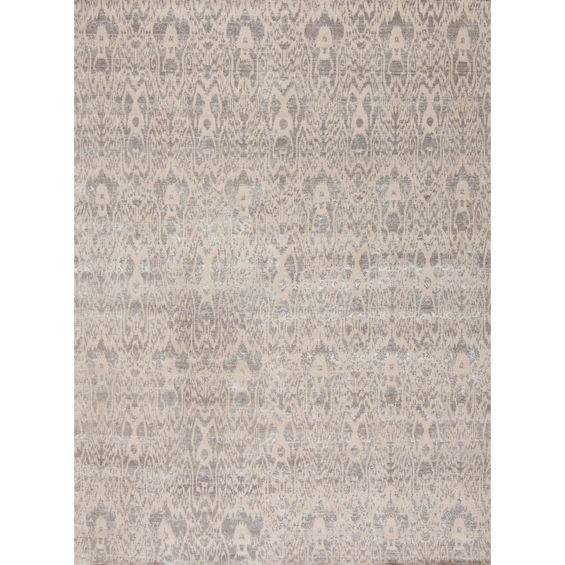 Jazz Wool & Viscose One-of-a-Kind 8.6 X 11.9 Hand Knotted Area Rug