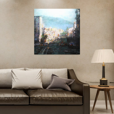 Baie, brume, paysage contemporain, art naturel