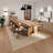 Rectangular Solid Wood Dining Table Set for 8, Large Banquet Table-520834188