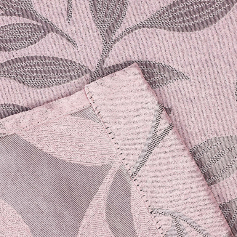 Panneaux de rideaux à passe-tringle en polyester Finklea, l 42 po x L 96 po, Rosé