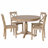 Modern Dining Table Set For 4 People,Round Table And 4 Kitchen Room Chairs,5 Piece Kitchen Table Set For Dining Room,Dinette,Breakfast Nook-920112948