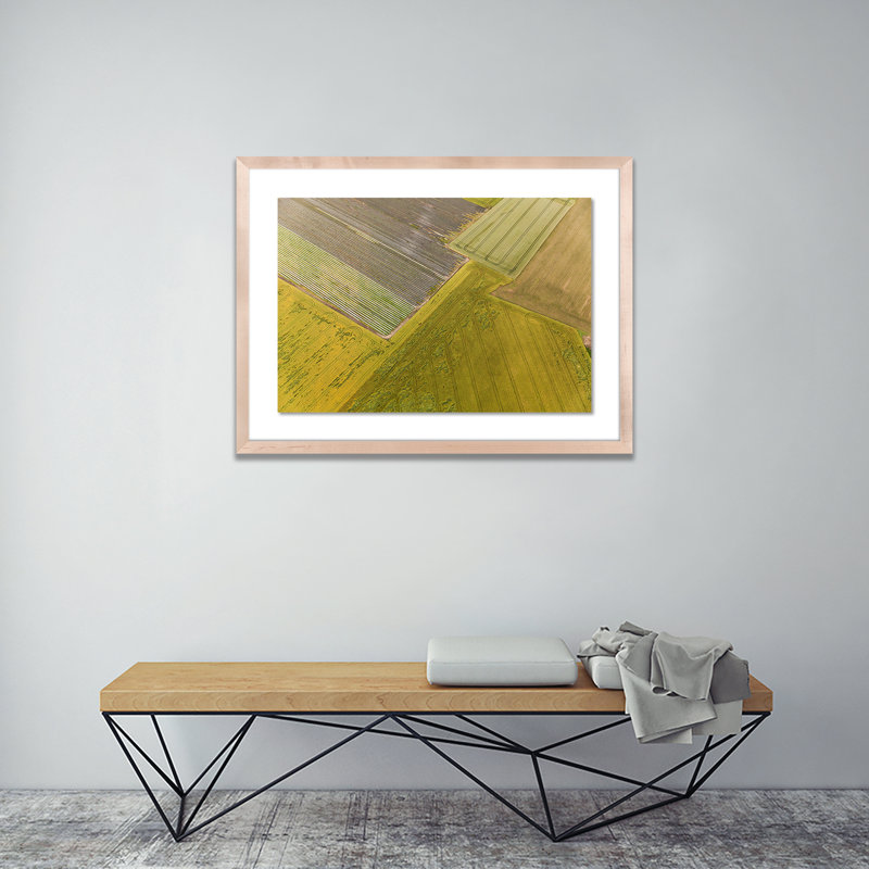 Fields I Print by Jakob Wagner, Natural, 29" H x 40" W x 2.5" D