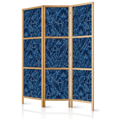 171cm H Solid Wood Folding Room Divider