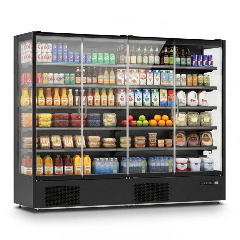 Yeego 54 Cu. Ft. Commercial Beverage Refrigerator Glass Door Display Merchandiser Cooler